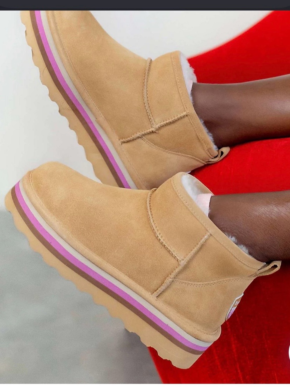 NWT BearPaw size 7 retro shorty shearling Lined Short Ankle Bootie